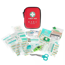 Kit di pronto soccorso compatto impermeabile in EVA con cinturino a moschettone