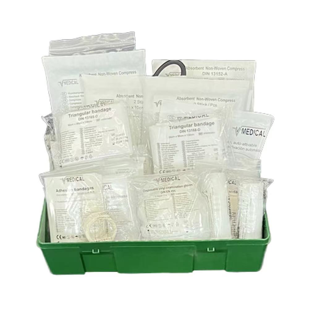 Kit di pronto soccorso medico Kebon in plastica MDR DIN13157