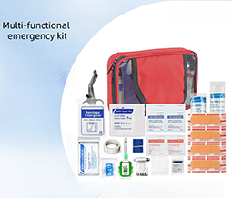 Lancia il nuovo kit di pronto soccorso completo rosso: compatto, multistrato e completamente attrezzato per le emergenze