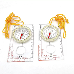 Bussola con base trasparente